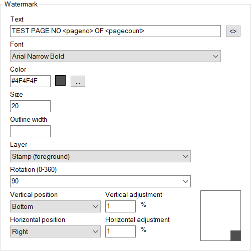 Add page numbers when printing