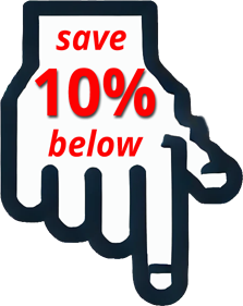 10% sparen Symbol im Warenkorb