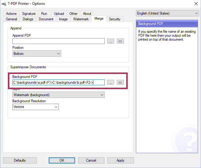 GUI - Set PDF Background GUI - Set PDF Background